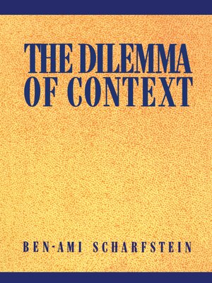 cover image of The Dilemma of Context